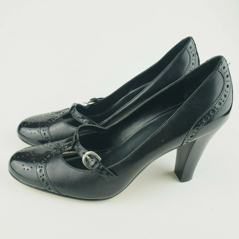 Circa Joan David Leather Maryjane Round Toe Heel